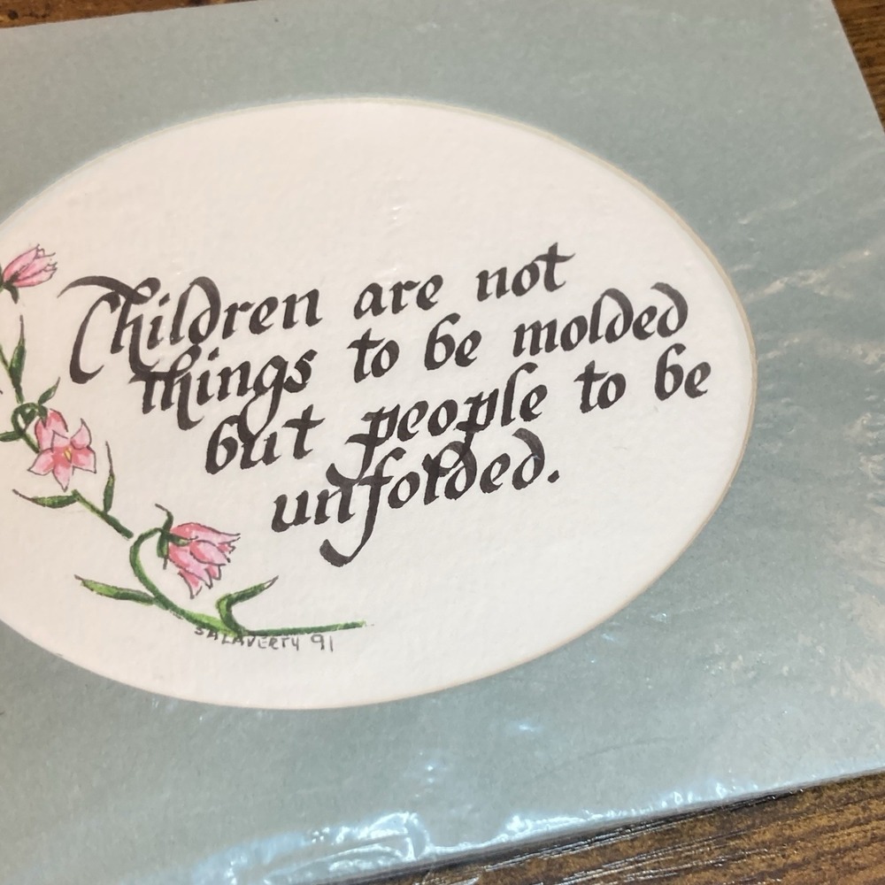 Vintage Hand Lettered Quote Wall Art Family Cottagecore‎ Farmhouse Decor 5x7
